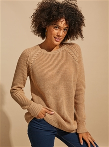 Wool Mix Cable Detail Jumper