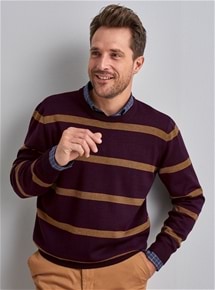 Mens Thermolactyl Stripe Sweater