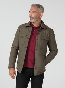 Mens Thermolactyl Snap Front Quilted Jacket