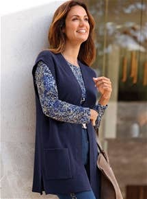 Long Knitted Vest